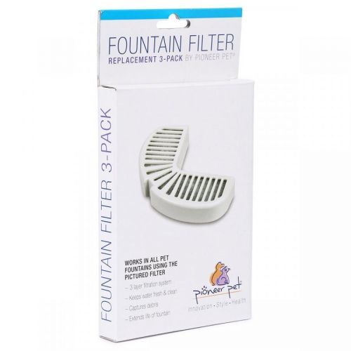 Pioneer Pet filtr s aktivním uhlím s plastovým okrajem, sada 3 kusů pro fontánu