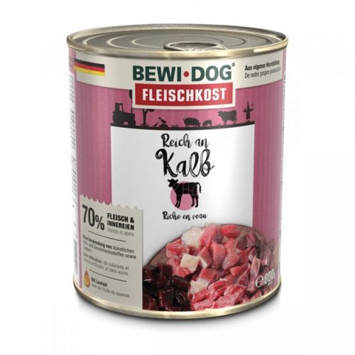 Bewi Dog – masitá strava pro psy s vysokým obsahem telecího masa 6 × 800 g