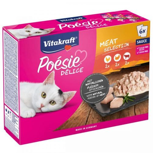 Vitakraft Poésie Délice multipack maso, 6× 85 g