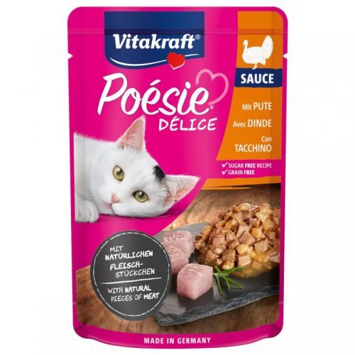 Vitakraft Poésie DéliSauce a krůtí prsa 23 × 85 g