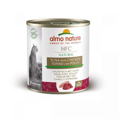 Almo Nature HFC Natural Cat s tuňákem a kuřecím masem 12 × 280 g