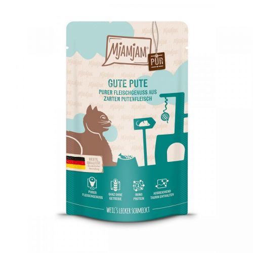 MjAMjAM Quetschie ryzí požitek z čistého skvělého krůtího masa 12 × 125 g