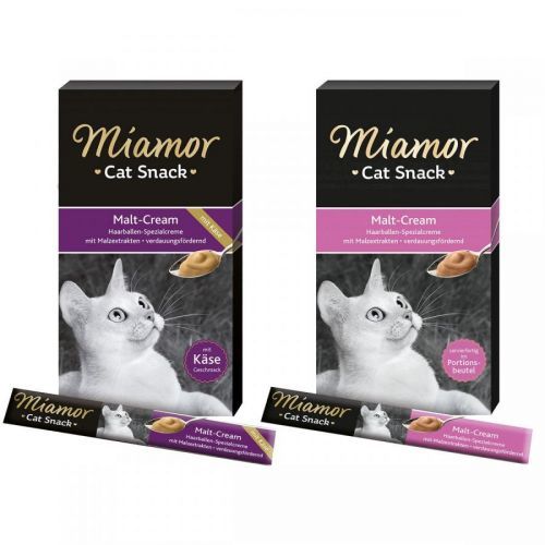 Miamor Cat Snack Cream, variace chutí, 2 × 6 × 15 g