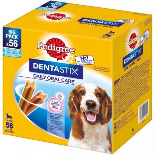 Pedigree DentaStix pro středně velké psy 100 + 12 zdarma (2 × 56 kusů)