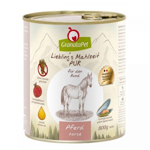 GranataPet Liebling's Mahlzeit ČISTÁ konina 800g