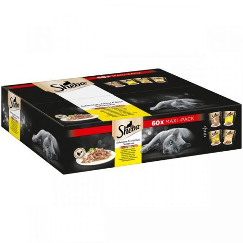 SHEBA multipack Selection v omáčce drůbeží variace 60 × 85 g