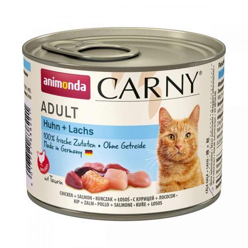 Animonda Carny Adult Kuřecí a losos, 200g konzervy 6 × 200 g