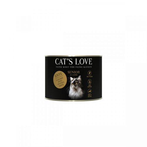 Cat's Love Senior konzerva s kachním masem 6× 200 g