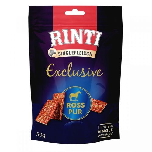 Rinti Singlefleisch Exclusive Snack, Čisté koňské maso 50 g