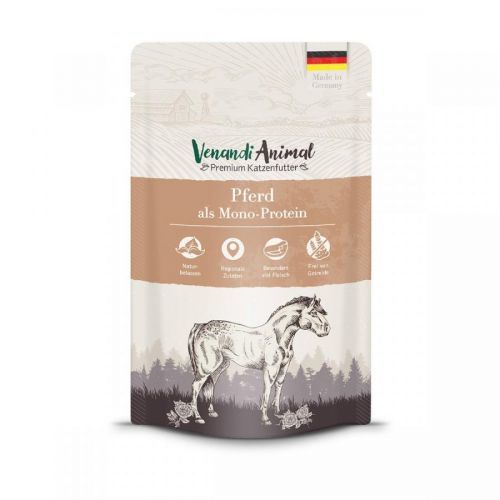 Venandi Animal – koňské maso jako jediný zdroj bílkovin 12 × 125 g