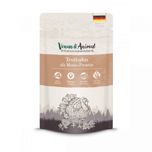 Venandi Animal – krocan jako jediný zdroj bílkovin 12 × 125 g