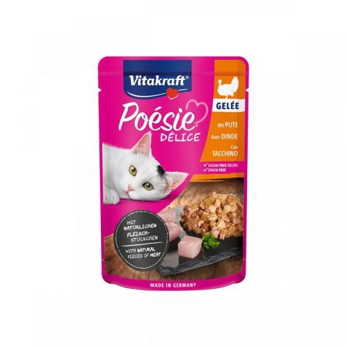 Vitakraft Poésie Délice krůtí maso v želé 23 × 85 g