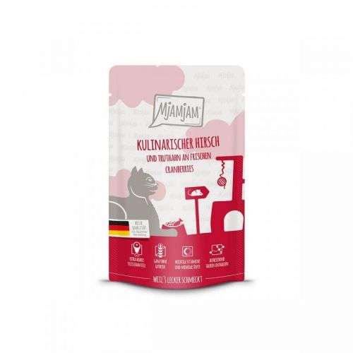 MjAMjAM Quetschie delikátní jelení maso a krocan 12x125g