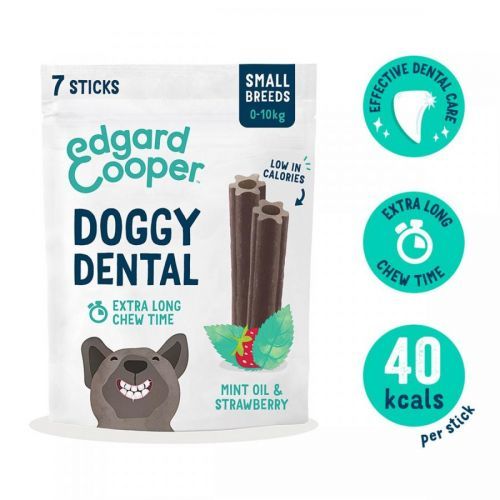 Edgard & Cooper Doggy Dental jahoda/máta S 4× 105 g