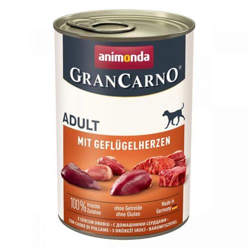 Animonda GranCarno Adult s drůbežími srdci 6 × 400 g