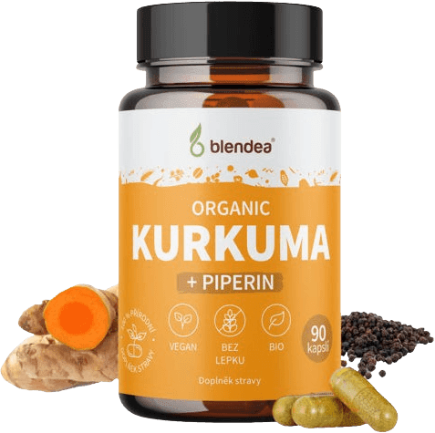 Blendea BIO Kurkuma+ Pipperin 90 kapslí
