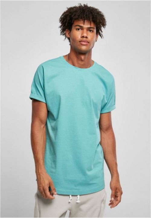 Long Shaped Turnup Tee - glass XS
