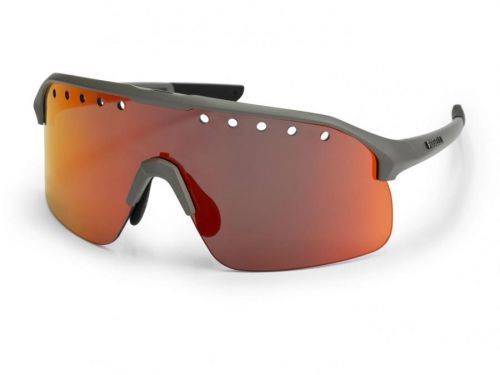 Sportovní polarizační brýle Rogelli VENTRO POLARIZED s výměnnými skly, šedo-vínové