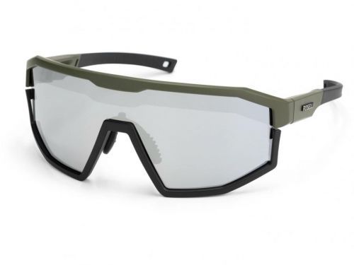 Sportovní brýle Rogelli RECON s výměnnými skly, černé-khaki
