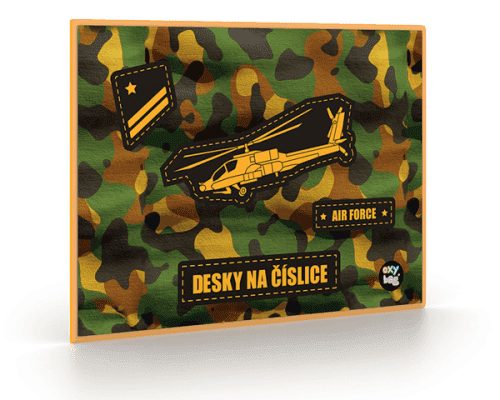 Desky na číslice - Helikoptéra