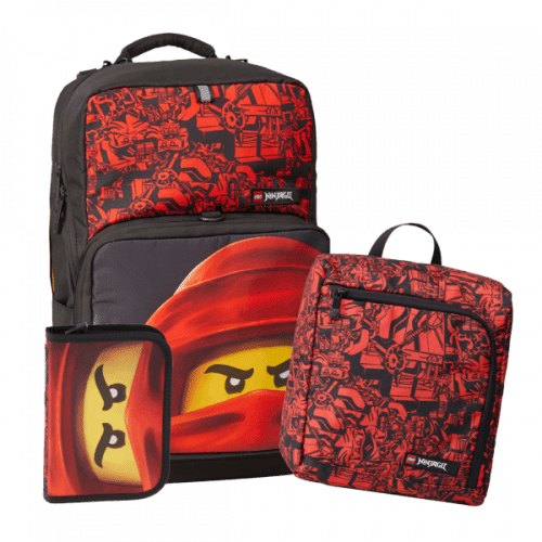 LEGO Ninjago Red Optimo Plus - školní batoh, 3 dílný set