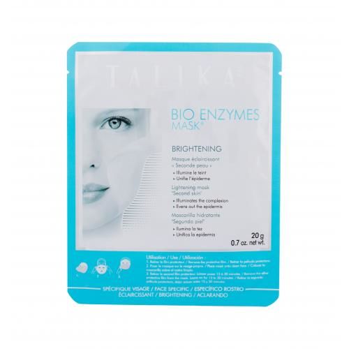 Talika Bio Enzymes Mask Brightening 20 g rozjasňující plátýnková maska pro ženy