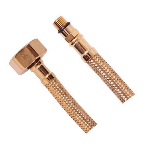 SAPHO Flexibilní nerezová hadice 3/8'xM10, 35 cm, zlatá 33415