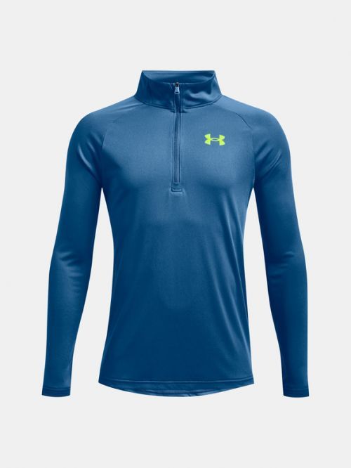 Under Armour UA Tech 2.0 1/2 Zip Triko dětské Modrá