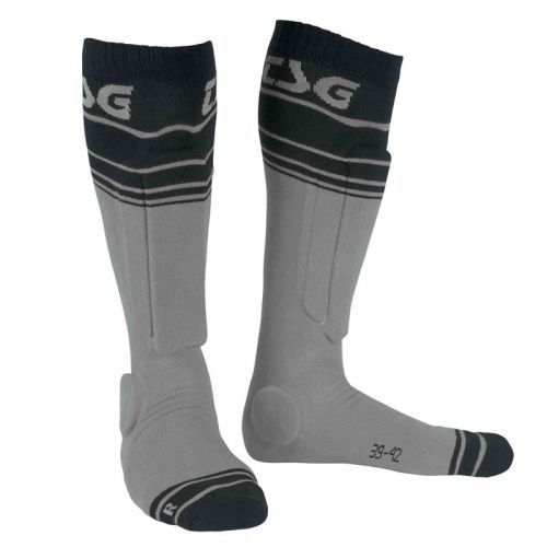 chrániče TSG - riot sock grey-striped (217)