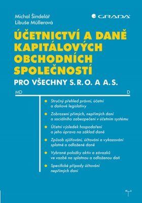 Účetnictví a daně kapitálových obchodních společností - Libuše Müllerová, Šindelář Michal - e-kniha