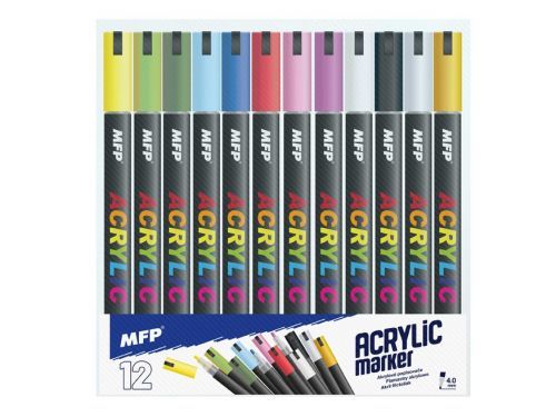 MFP 6410819 Akrylový popisovač 4mm set 12ks