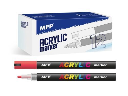 MFP 6410827 Akrylový popisovač 4mm - červený