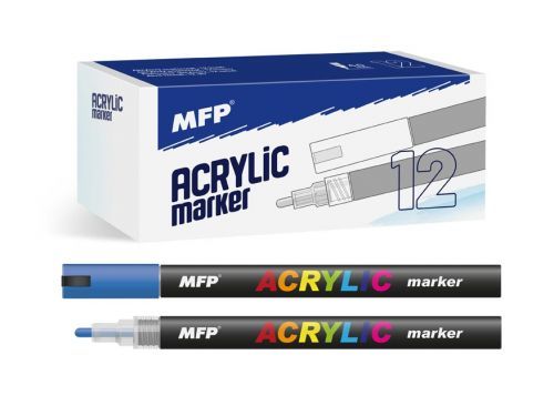 MFP 6410828 Akrylový popisovač 4mm - modrý tmavý