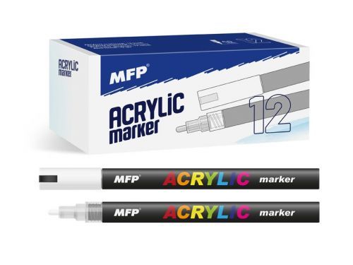 MFP 6410824 Akrylový popisovač 4mm - bílý