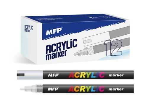 MFP 6410822 Akrylový popisovač 4mm - stříbrný