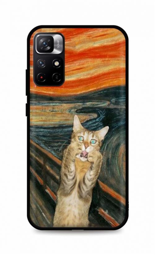 Kryt TopQ Xiaomi Poco M4 Pro 5G silikon Scared Cat 71435