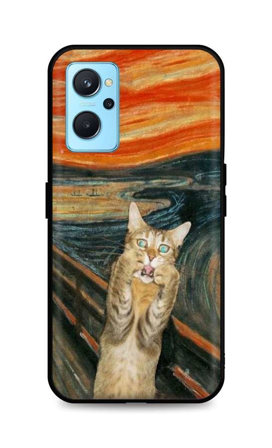 Kryt TopQ Realme 9i silikon Scared Cat 71170