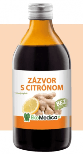 EkoMedica Šťáva Zázvor s citrónem 250 ml 250 ml
