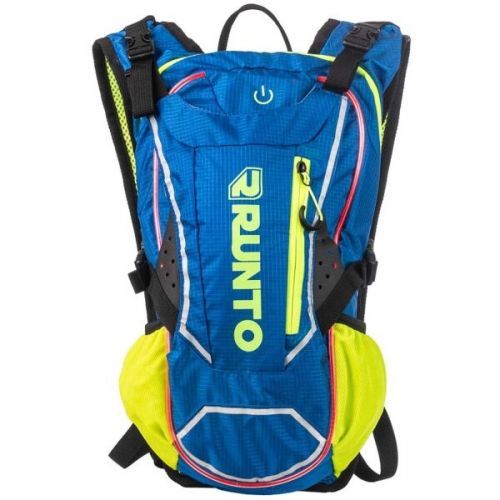 Runto RT-LEDBAG-SPORT Sportovní batoh s osvětlením, Modrá,Žlutá, velikost UNI