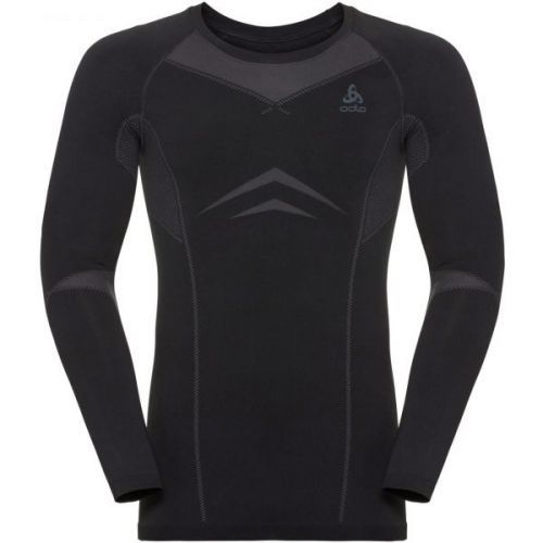 Odlo SUW MEN'S TOP L/S CREW NECK PERFORMANCE EVOLUTION WARM Pánské triko, černá, velikost Crna