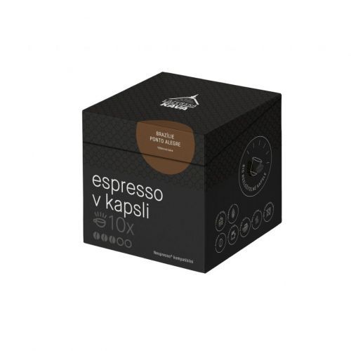 Espresso v kapsli Brazílie - Ponto Alegre 20 ks