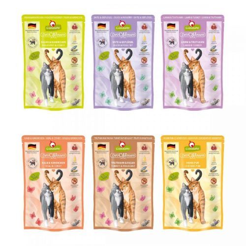 GranataPet Katze – DeliCatessen bez rybího masa, multipack 3 6 × 85 g