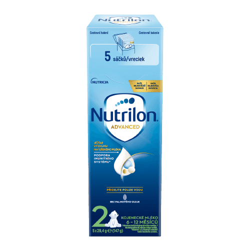Nutrilon Advanced 2 pokračovací kojenecké mléko od uk. 6. měsíce 5 x 29.4 g