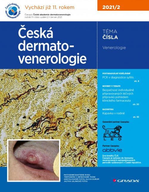 E-kniha: Česká dermatovenerologie 2021/2 od Hercogová Třešňák Jana