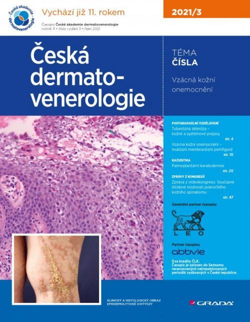 E-kniha: Česká dermatovenerologie 2021/3 od Hercogová Třešňák Jana