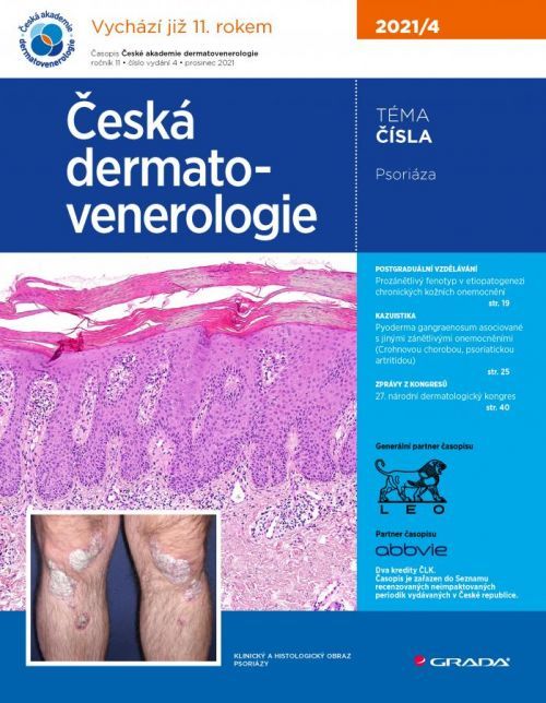E-kniha: Česká dermatovenerologie 2021/4 od Hercogová Třešňák Jana