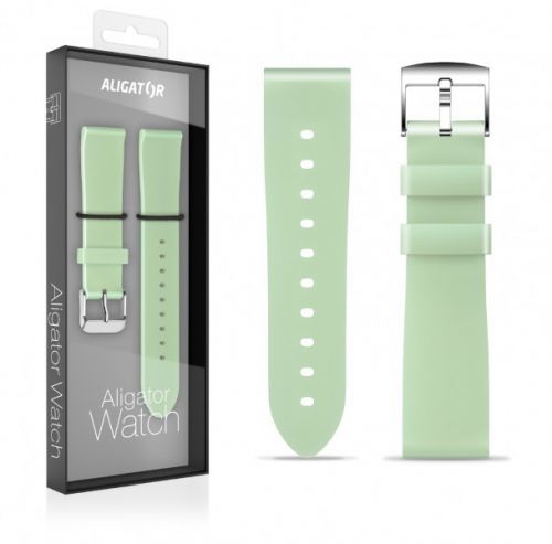 Silikonový řemínek ALIGATOR 18mm, pistáciová