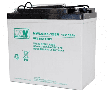FVE baterie pro soláry MWLG 55-12EV trakční baterie GEL-PVC 12V / 55Ah