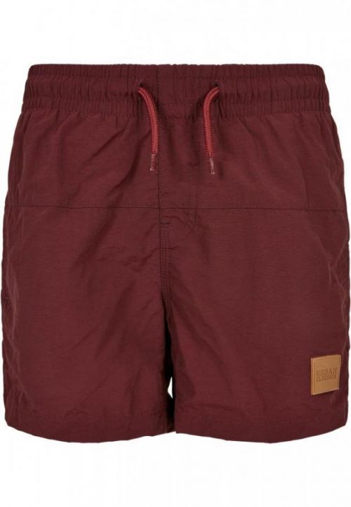 Boys Block Swim Shorts - navy/burgundy 110/116