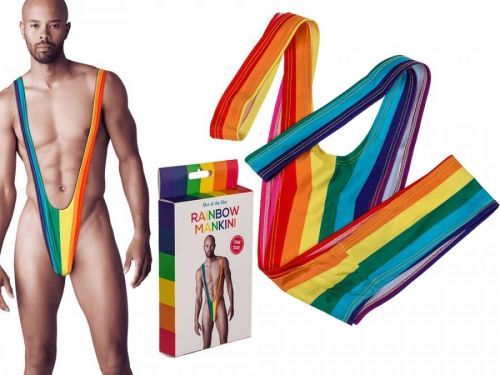 Popron.cz Pánské plavky, Rainbow Mankini,